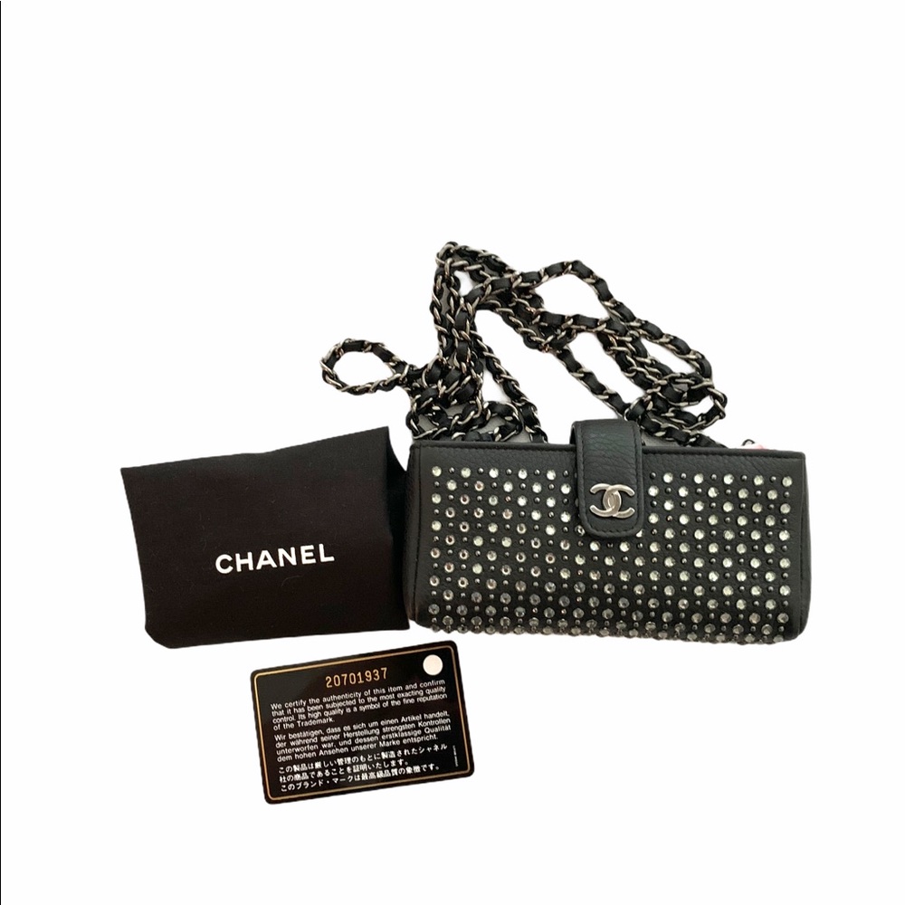CHANEL Swarovski Strass Mini Crossbody Bag